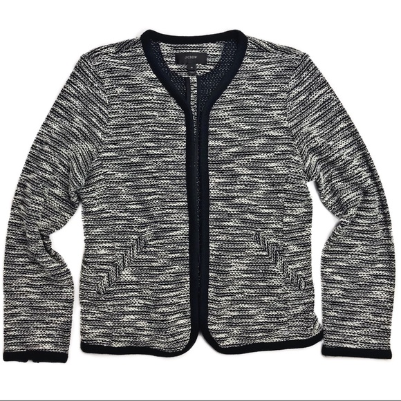 J Crew white Pepper Boucle Hook and Eye Blazer - Picture 2 of 5